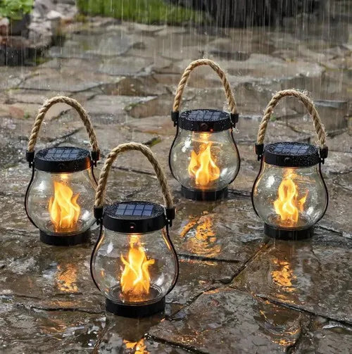 Portable Retro Camping Lantern Outdoor Bedroom study Hanging Tent Light Metal Handle Flashlight Vintage Garden Decorative Lig
