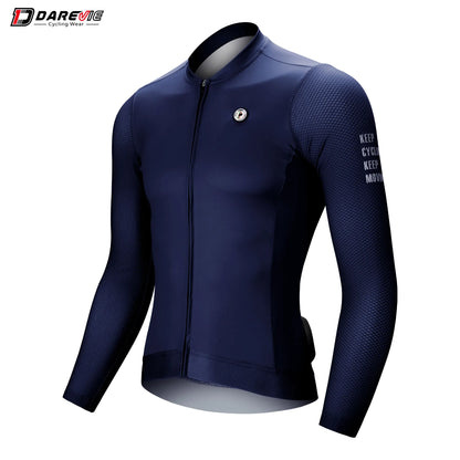 DAREVIE Cycling Jersey Small Size SPF 50+ Training Level Men Women Long Sleeves Cycling Jersey Breathable Man Cycling Maillot
