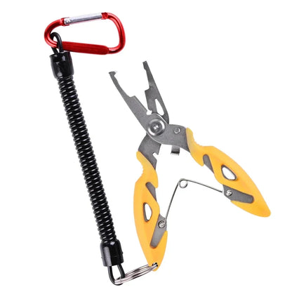 Multifunction Fishing Pliers Tools Accessories for Goods Winter Tackle Pliers Vise Knitting Flies Scissors Braid Set Fish Ton