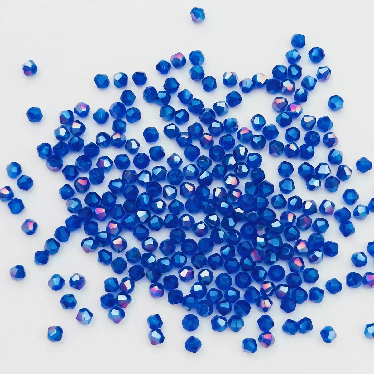 100PCS 4MM Shiny Faceted Austria Crystal Beads Bicone Beads Loose Spacer Beads for Jewelry Making DIY Bracelet Necklace Penda
