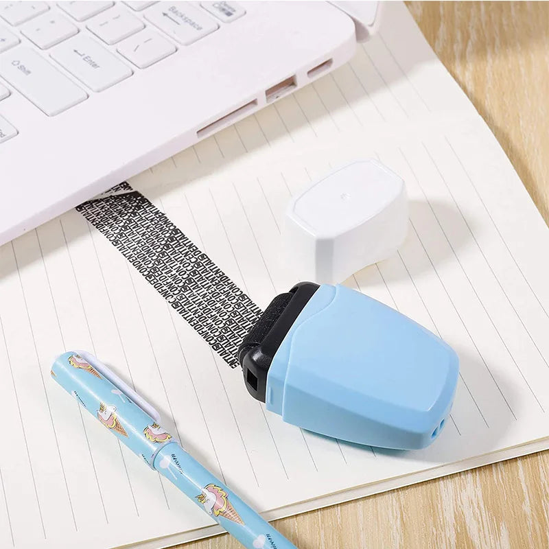 Identity Protection Roller Stamp Identity Theft Protection Roller Stamp For ID Blockout Privacy Confidential and Address Bloc