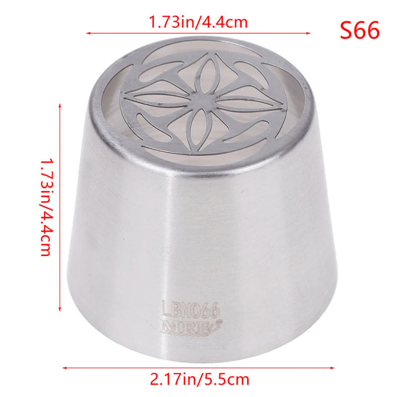 1Pc Stainless Steel Russian Piping Tips Christmas Cake Icing Frosting Nozzles For Cupcake Decoration DIY Kitchen Baking Tool 