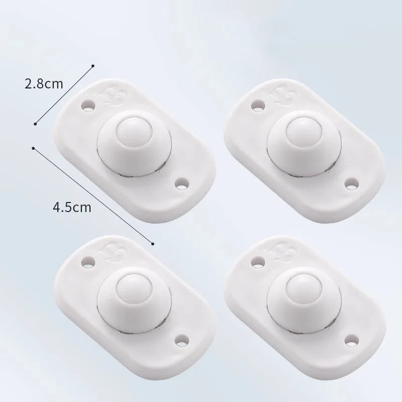 Self Adhesive Caster Wheels Appliance Rollers Appliance Sliders for Kitchen 360° Swivel Universal Wheel Mini Small Kitchen - 