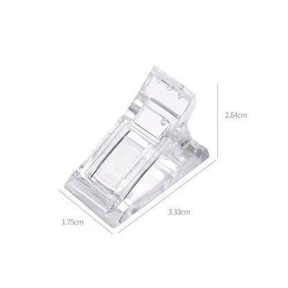 Acrylic Nail Clip Transparent Gel Quick Building Nail Tips Clips Fingernail Extension UV Clamps Manicuring Art Builder Tools 