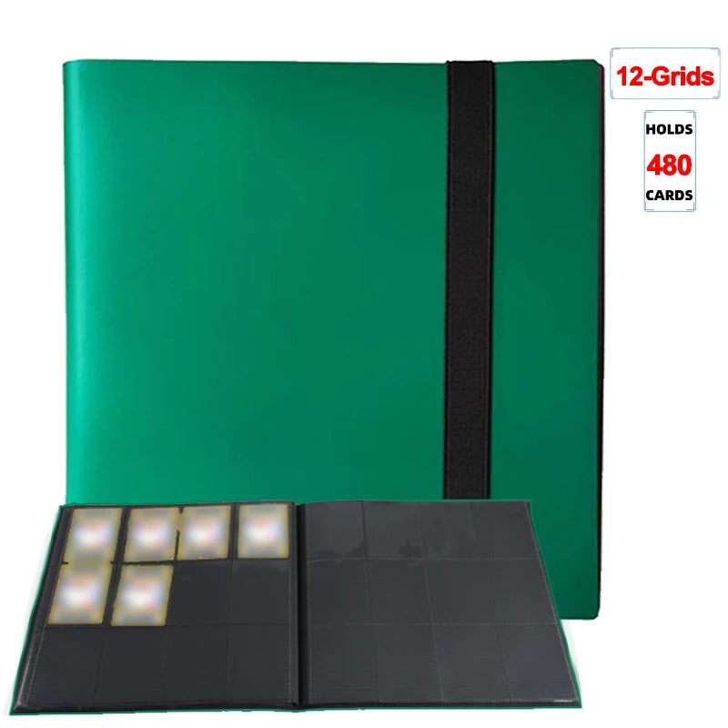 1Pc Card Binder 160/360/480 Trading Card Holder Book Durable Side Loading Card Book With Gaming Cards PP Cover Binder For Car