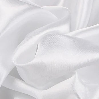 34 Color Soft Satin Fabric Wedding Party Decoration Box Lining DIY Clothing Sewing Background Accessories - WHITE / 50cm L by