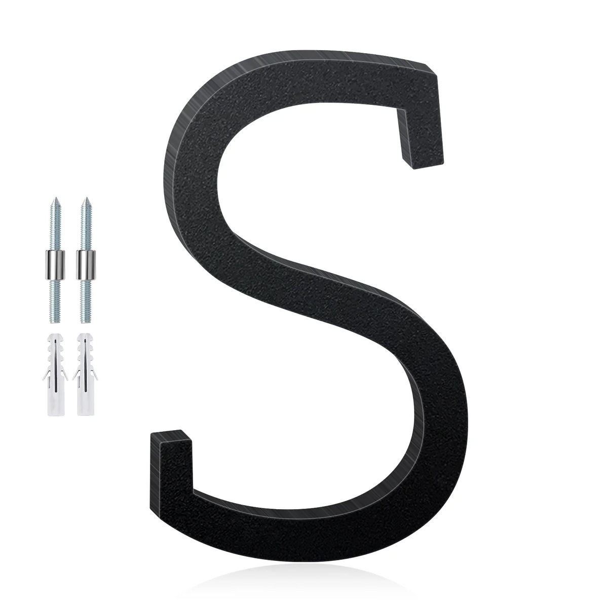 3-12inch Floating Aluminum House Numbers, Modern Metal House Address Numbers Letters, Aluminum Address Letters for Outside - 