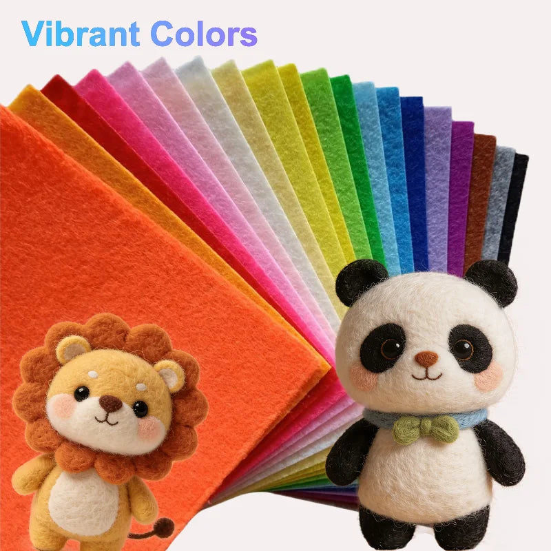 20×30 cm thin and durable felt fabric, available in various colors, is suitable for handicrafts making, DIY crafts and sewing