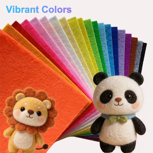20×30 cm thin and durable felt fabric, available in various colors, is suitable for handicrafts making, DIY crafts and sewing