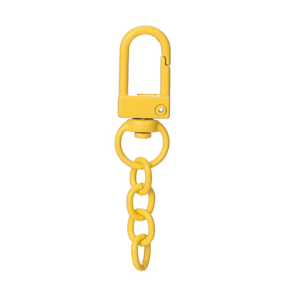 10pcs/lot Keyring Lobster Clasp Spring Buckle With Chains Colored Keychains For DIY Jewelry Making Key Ring Hooks Bags Buckle
