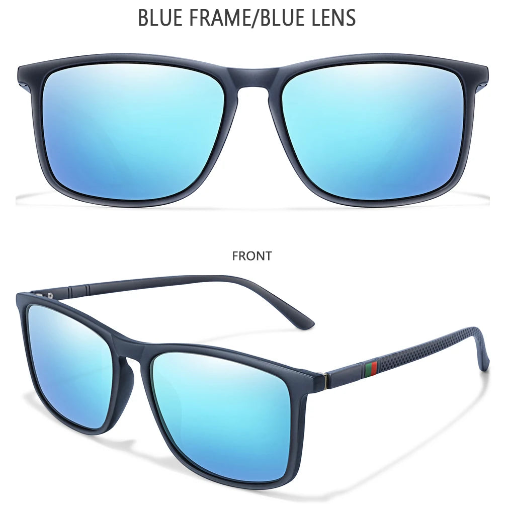 Luxury Square Vintage Polarized Cycling Sunglasses Men Women Fashion Travel Driving Fishing Sun Glasses Male Eyewear UV400 - 