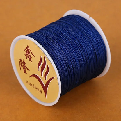 40m/lot 0.8mm Cotton Knotting Macrame Cord Nylon Thread String DIY Beading Braided Bracelet Jewelry Making - 02