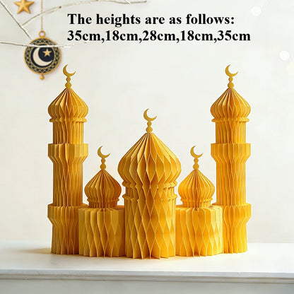 Ramadan decorations 2026 Honeycomb Ball Party Favors Gifts Ramadan Decoration 2026 Ramadan Festival Eid Bedroom Backdrop Deco