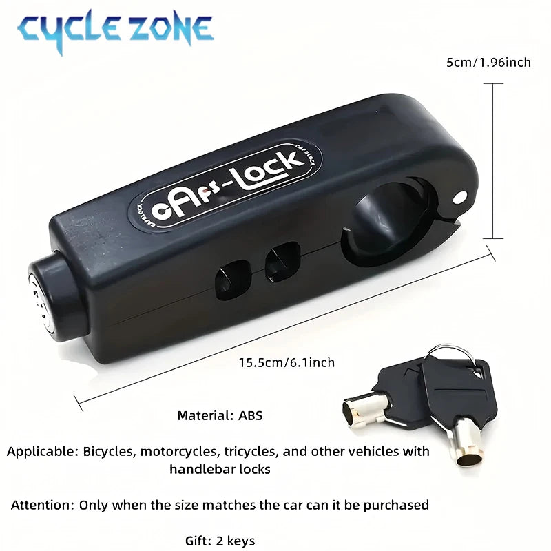 Bike Anti-Theft Lock Electric Bicycle Brake Handlebar Grip Lock Portable Prevent Theft Bike Motorcycle Locks Cycling Accessor