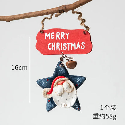 2022 Christmas Tree Decorations Christmas Resin Pendant Ornaments Home Decor DIY Kids Toys Gifts DIY Handmade Jewelry - SZ-9