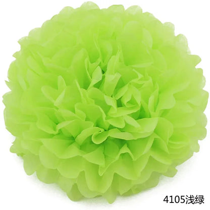 5pcs Wedding Decorative Paper Pompoms Pom Poms Flower Ball Party Home Decor Tissue Baby Shower Birthday Christmas DIY Decorat