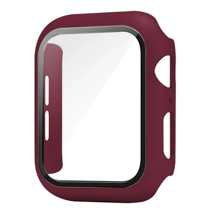 Glass+Cover For Apple Watch case 10 9 8 7 6 SE 5 iWatch Accessorie Screen Protector iWatch series 46mm 44mm 40mm 41 45mm 38 4