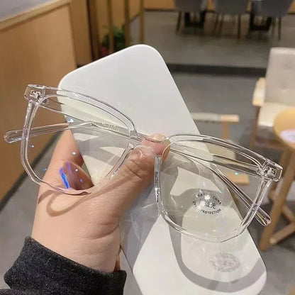 Vintage Transparent Computer Glasses Frame Women Men Anti Blue Light Square Eyewear Blocking Glasses Optical Spectacle Eyegla