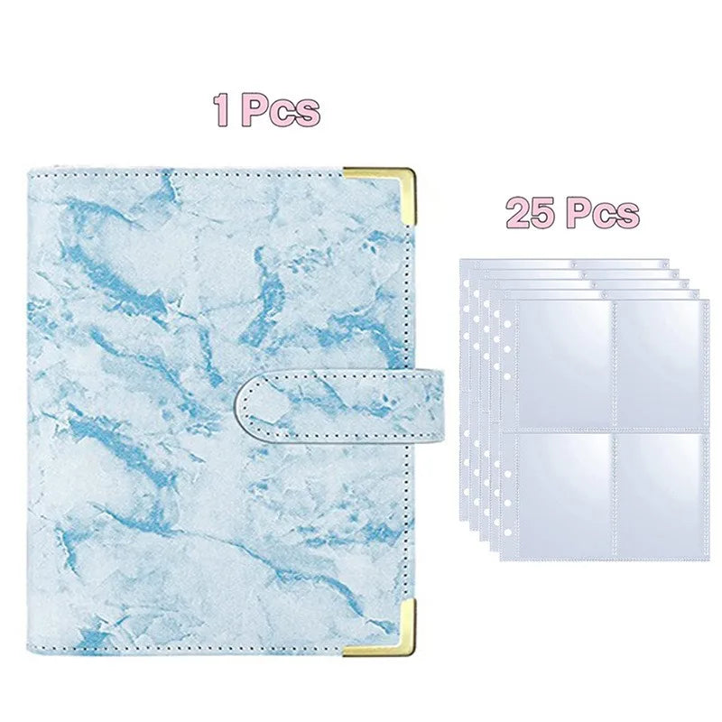 25pcs Page(4 Grids) Photo Card A5-Binder Kpop Photo Albums Idol Cards Loose-leaf Collect Book Binder Binder Photocard Holder 