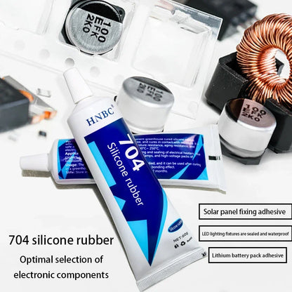 704 Silicone Rubber High-Temperature Resistant Electronic Waterproof Insulation Strong Heat-Resistant Silicone Sealing Adhesi