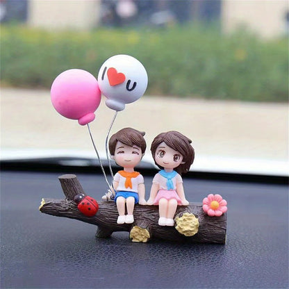1pc New Tree Branch Couple Car Decoration Creative Car Decoration Fashion Creative Car Accessories Automotive ornaments - Blu