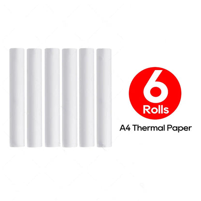 A4 Thermal Paper 21x29.7cm Quick-Dry Glossy & Clear Print Portable Printer Durable Quality Portable Printing Paper Thermal Pa