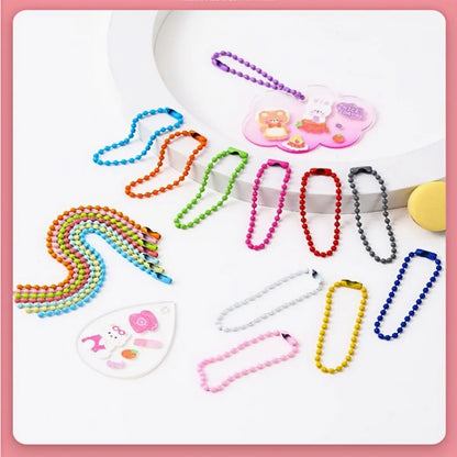 100PCS 12cm Bead Chains Fits Key Chain/Dolls/Label Hand Tag Connector For DIY Bracelet Necklace Jewelry Making Accessoris