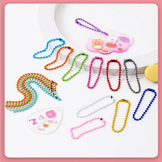 100PCS 12cm Bead Chains Fits Key Chain/Dolls/Label Hand Tag Connector For DIY Bracelet Necklace Jewelry Making Accessoris