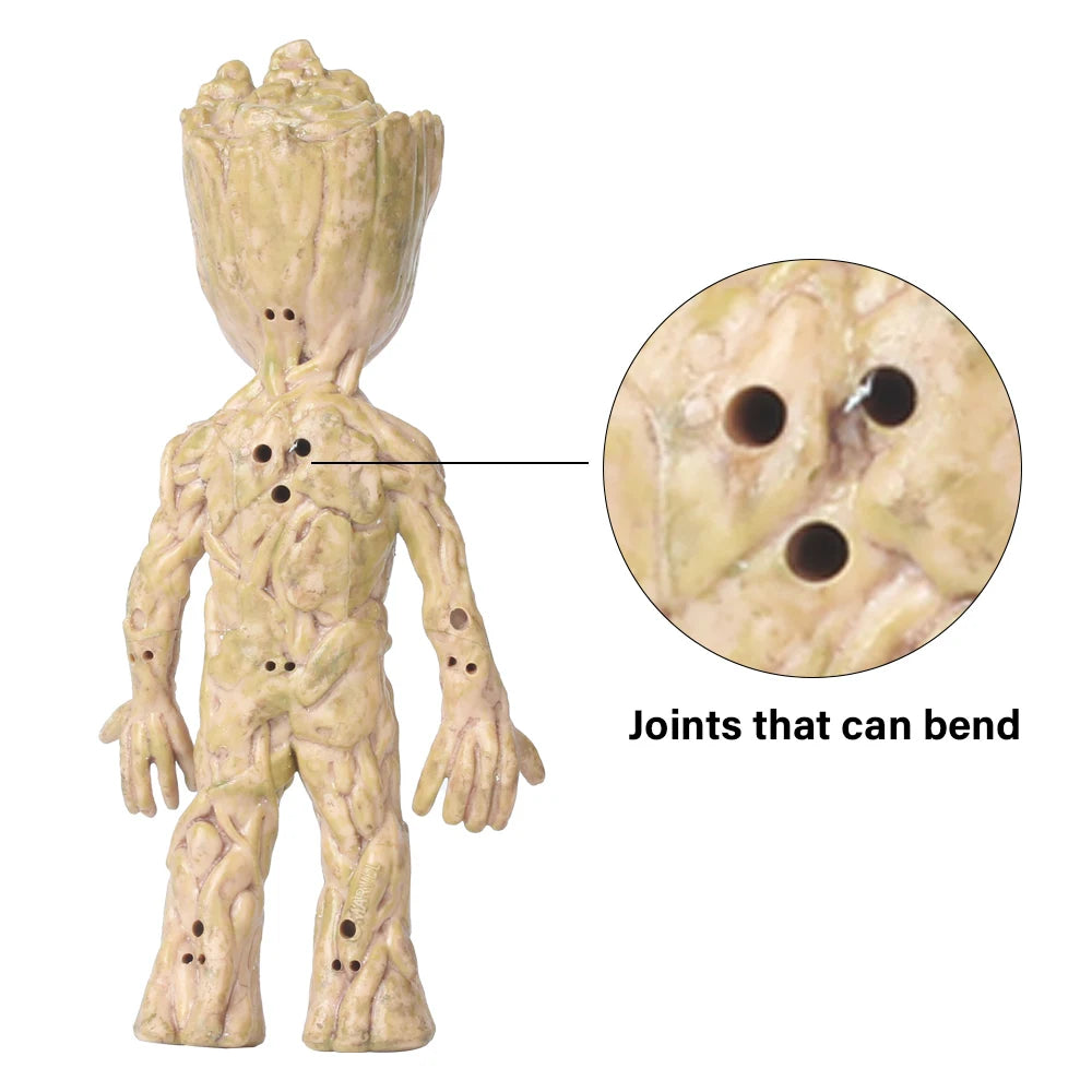 Desktop Decor Mini Anime Figurine Tree Man Miniature Model Cute Groot Doll Toy Home Accessories Ornament Handicraft Gifts