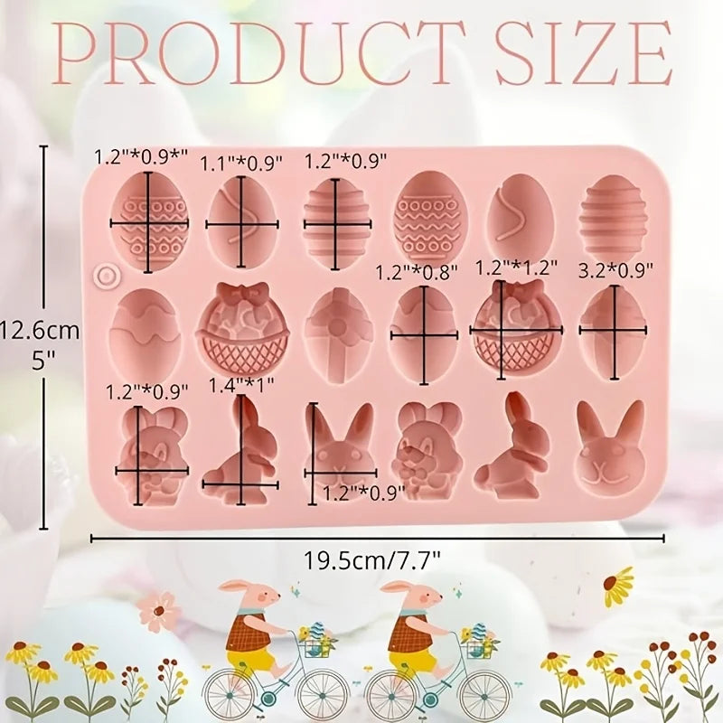 Soap molds,cute animal soap making molds for kindergarten,parent-child,children's favorites,Easter eggs,rabbit shapes，bathtub