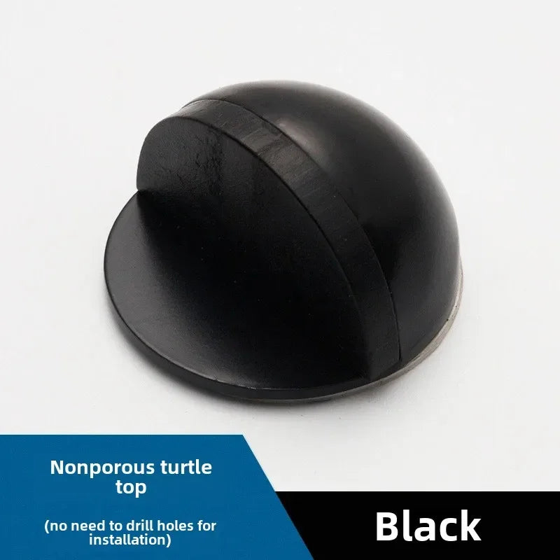 No Drill Door Stopper - Anti-Collision Rubber Guard for Bathroom & Glass Doors, Turtle Shape Non-Slip Household Protector - 1