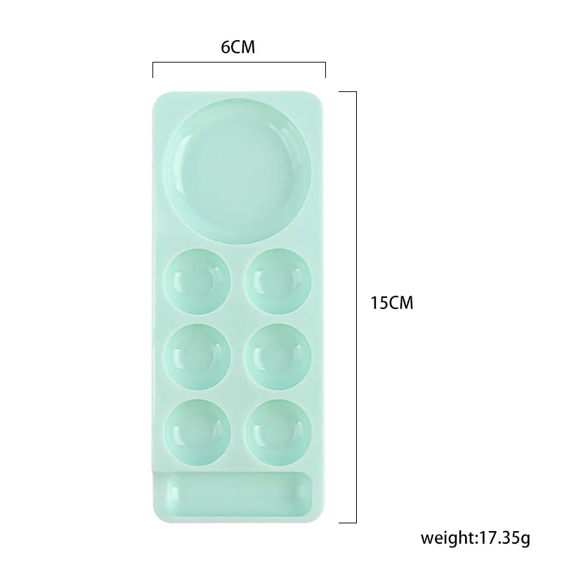 Nail Art Palette False Nail Tips Mixing Color Drawing Pallet Polish Display Shelf Manicure Tools Footprint Paints Nail Polish
