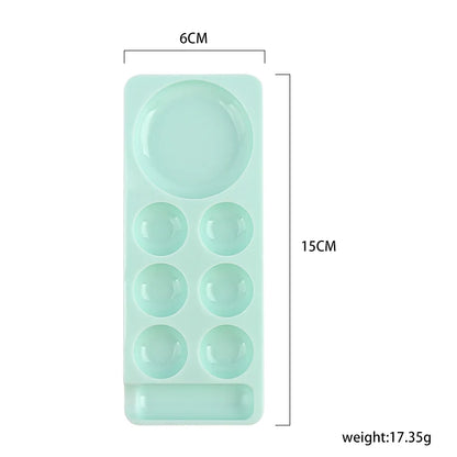 Nail Art Palette False Nail Tips Mixing Color Drawing Pallet Polish Display Shelf Manicure Tools Footprint Paints Nail Polish
