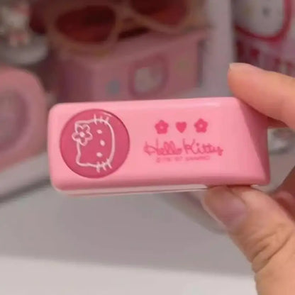 Anime Sanrio Hello Kitty Stapler Embosser Metal Embossing Punch Cartoon KT Cat Student Notebook Stamp Embosser Supplies Gifts