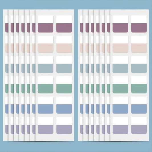 10 Sheets Sticky Index Tabs Colored Book Sticky Tabs for Notebooks Page Tabs for Notebooks File Classification