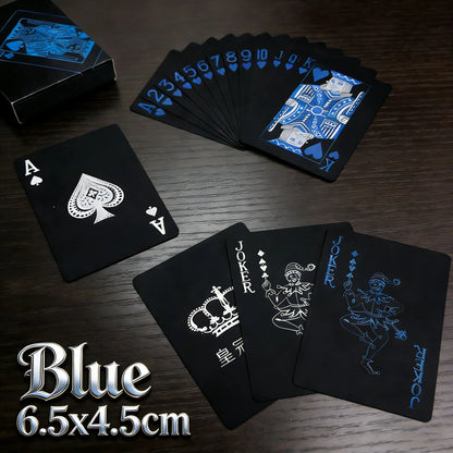 Playing Cards Game Poker Cards board child kid toy Waterproof Plastic PVC black blue red yellow green deck card high-end clas
