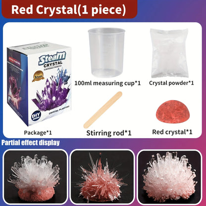 Science education toys, crystal growth and planting, educational puzzle toys, DIY crystal growth toys, Halloween/Christmas - 