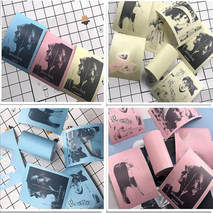HD Mini Portable Printer Thermal Paper Universal 57mm Self-adhesive Paper Label Sticker For Phone Printing Picture Photo