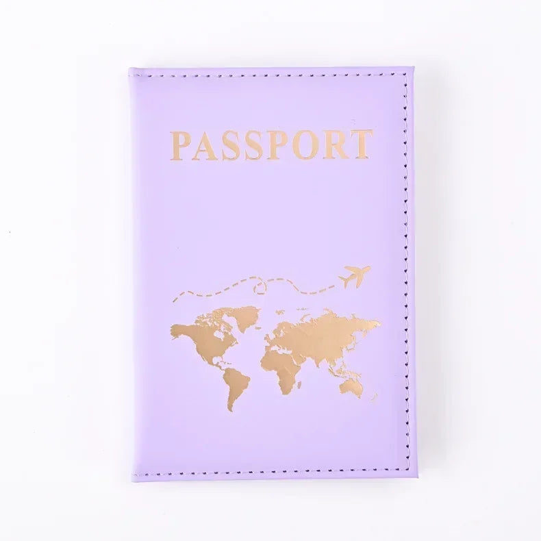 Women Men RFID Vintage Business Passport Covers Holder Multi-Function ID Bank Card PU Leather Wallet Case Travel Accessories 
