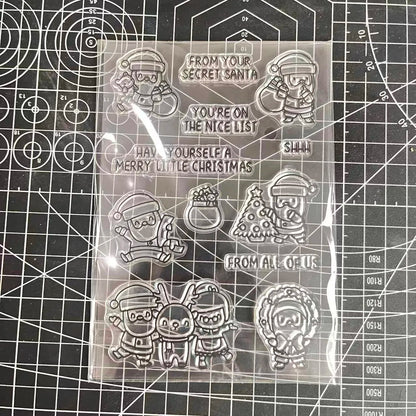 2026 New A6 Clear Stamps Identity Card Design DIY Scrapbook Journal Album Card Making Supplies - only stamp 36