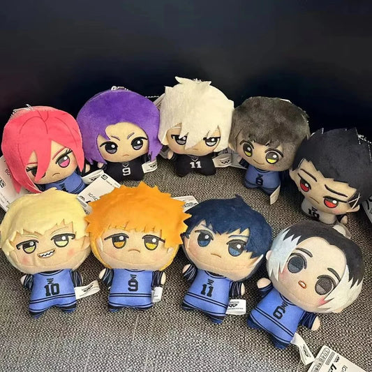 10cm Blue Lock Plush Toy Keychain Seishiro Nagi Isagi Yoichi Chigiri Bachira Meguru Charm Anime Peripheral Cute Stuffed Doll 