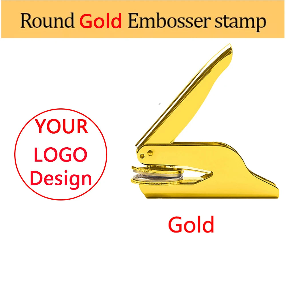 Personalized Book Embossers Stamp Custom Library Book Embosser with Name Logo Design Embossing Stamp Company Wedding Seals DI