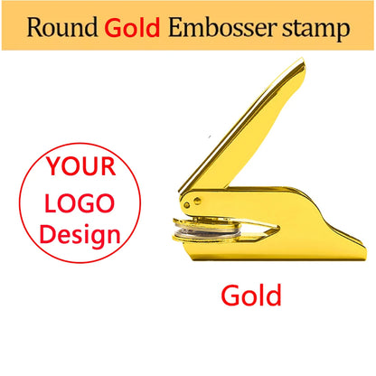 Personalized Book Embossers Stamp Custom Library Book Embosser with Name Logo Design Embossing Stamp Company Wedding Seals DI