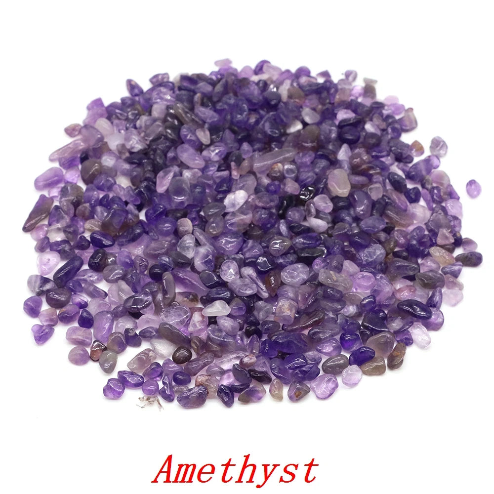 Natural Crystal Gravel Specimen Rose Quartz Amethyst Home Decor Colorful for Aquarium Healing Energy Stone Rock Mineral 50g 1