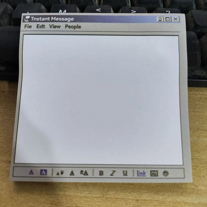 50Pages/book Retro Computer Drawing Tool Pattern Sticky Note Pad，DIY - TN