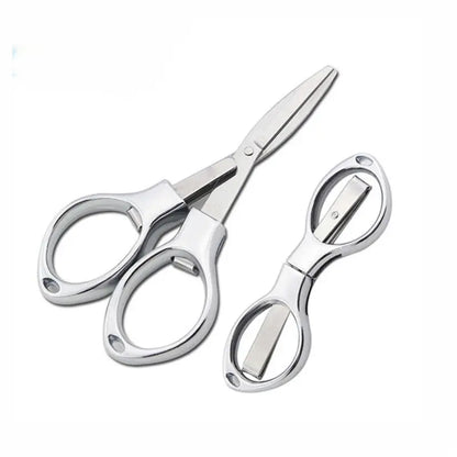 Foldable Stainless Steel Vintage Scissors Sewing Fabric Cutter Embroidery Cute Scissors Tailor Scissor Thread Sewing Tools NE