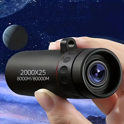 2025 2000X25 HD Monocular Telescope, Compact Portable for Travel, Hiking, Fishing, Camping, Stargazing, Concerts & Bird Watch
