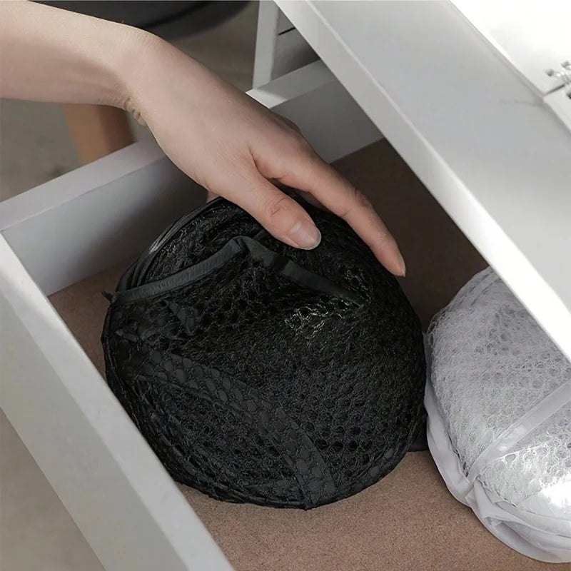 Collapsible Pop-up Mesh Laundry Basket Portable Clothes Hamper for Easy Washing and Storage of Dirty Clothes Socks Toys Sundr