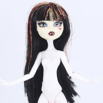Multi-Joints Movable Doll Body Toy 23cm Doll Toy To Fit Many Heads White Green Brown Purple Monstering High Doll Body Cat hea