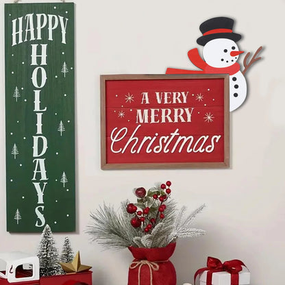 Christmas Gingerbread Man Wooden Door Frame Decoration Merry Christmas Decor for Home 2025 Navidad Xmas Ornament New Year 202